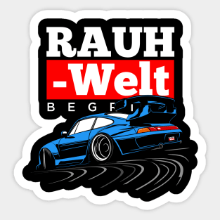 R W B (light blue) Sticker